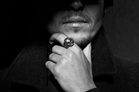 Silver Ring "Memento Mori"