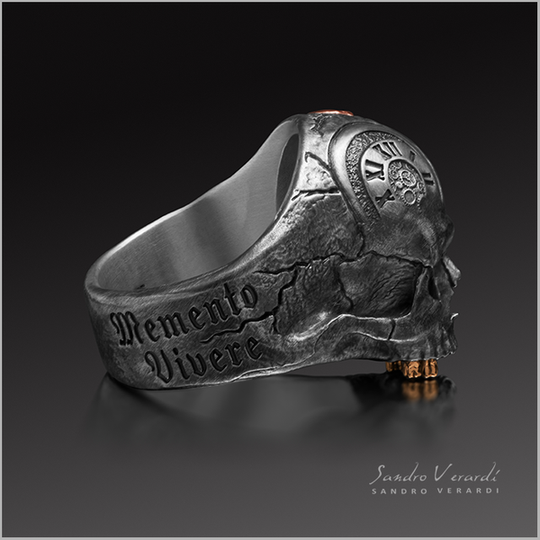 Silver Ring "Memento Mori"