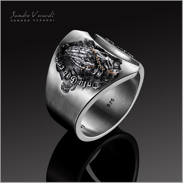 Silver Ring "Praying Hands"