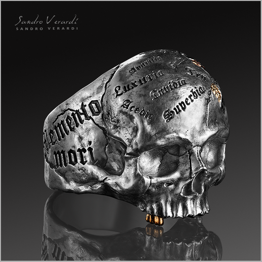 Silver Ring "Memento Mori"