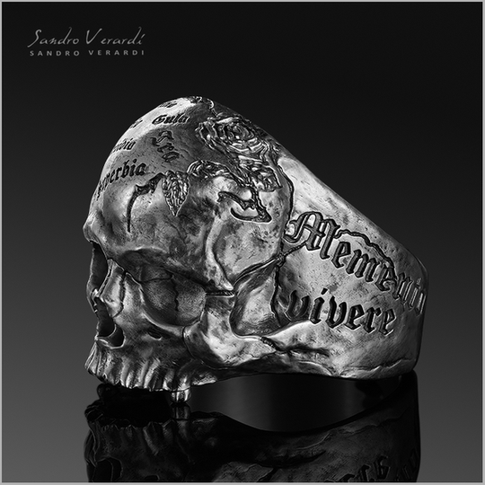 Silver Ring "Memento Mori"