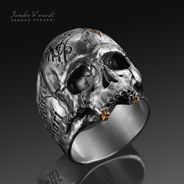 Silver Ring "Memento Mori"