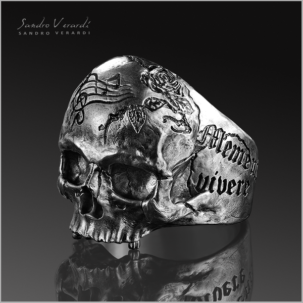 Silver Ring "Memento Mori"