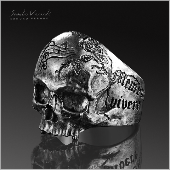 Silver Ring "Memento Mori"